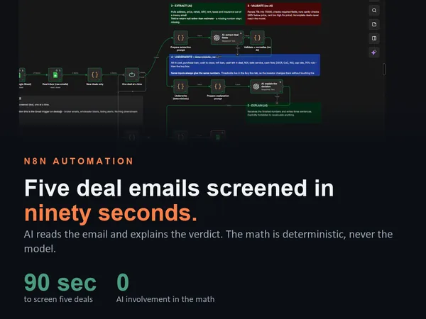 AI Real Estate Deal Screener with Underwriting, cover