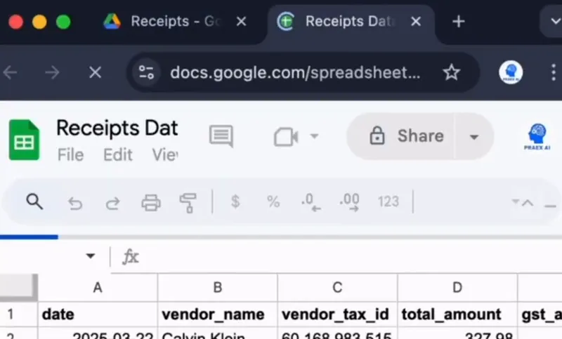n8n AI Receipt Tracker: Telegram Photo to Google Sheets with OCR, screenshot 1